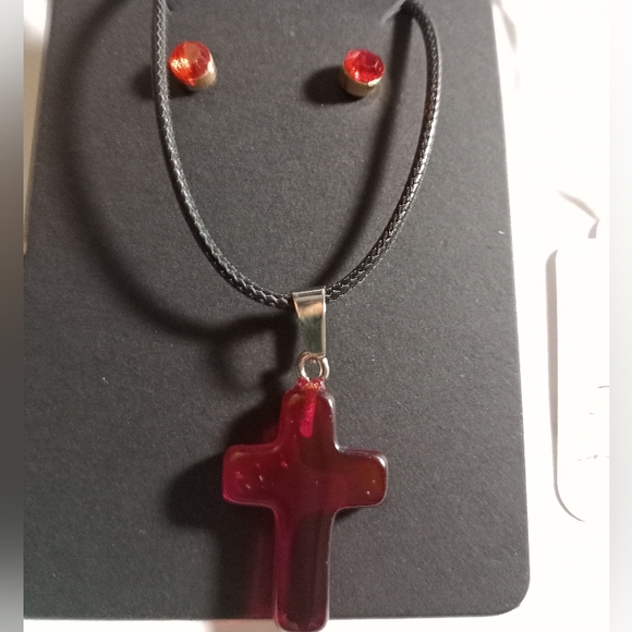 Christmas Necklace and Earrings Combo - NWT - Picture 2 of 3